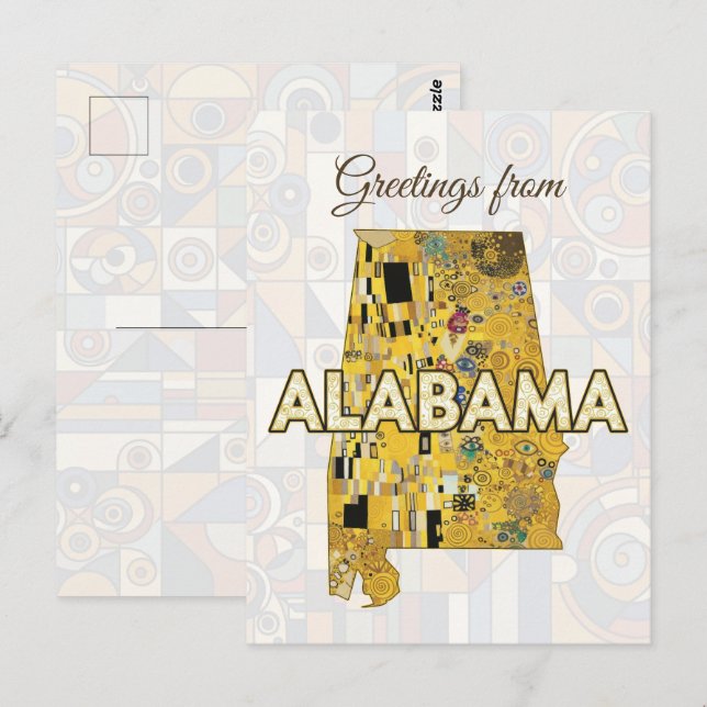 Grüße aus Alabama Vertical Postkarte (Vorne/Hinten)