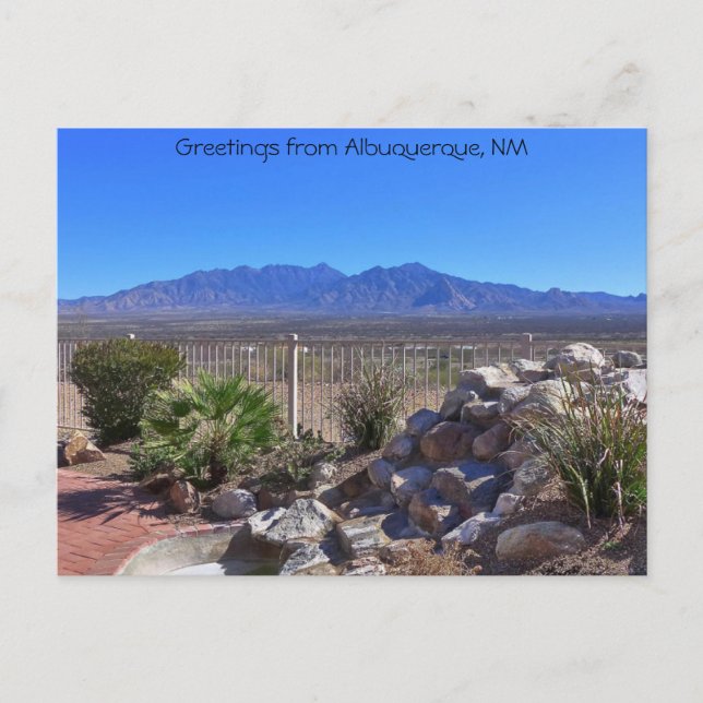 Grüße aus Albuquerque, New Mexico Postkarte (Vorderseite)