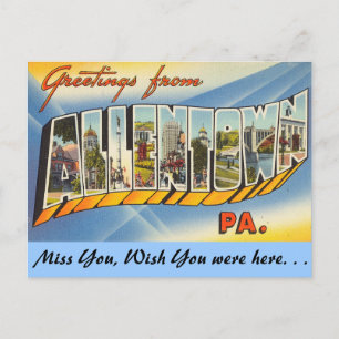 Grüße aus Allentown Postkarte