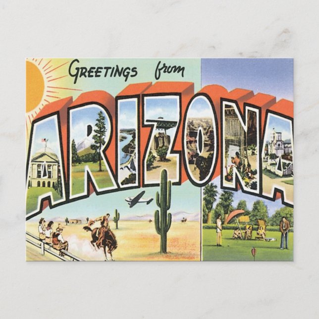 Grüße aus Arizona Postkarte (Vorderseite)