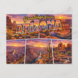 Grüße aus Arizona Postkarte