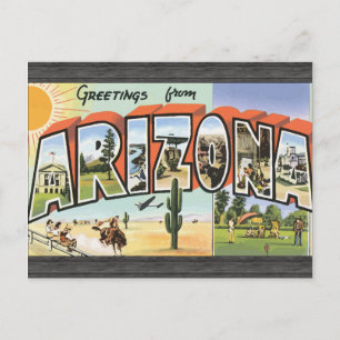 Grüße aus Arizona, Vintag Postkarte