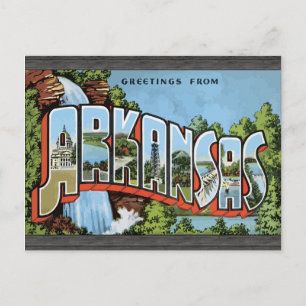 Grüße aus Arkansas, Vintag Postkarte
