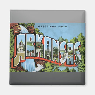 Grüße aus Arkansas, Vintage Magnet