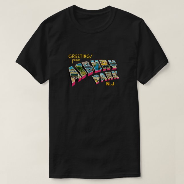 Grüße aus Asbury Park, New Jersey 0a Baby T-Shirt (Design vorne)