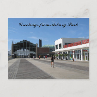 Grüße aus Asbury Park, NJ Postkarte