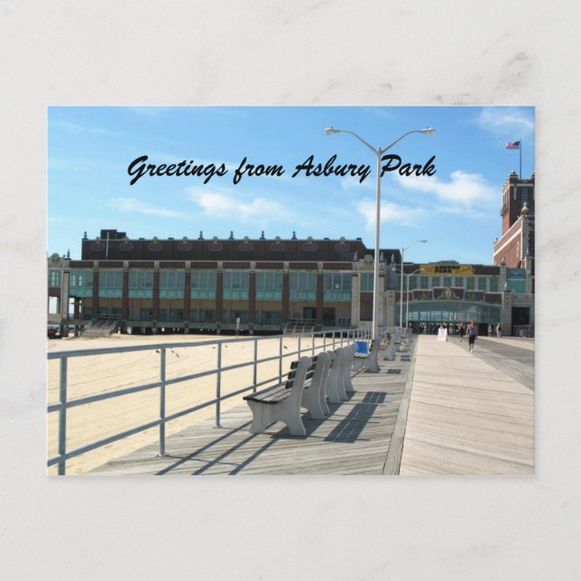 Grüße aus Asbury Park Postkarte (Vorderseite)