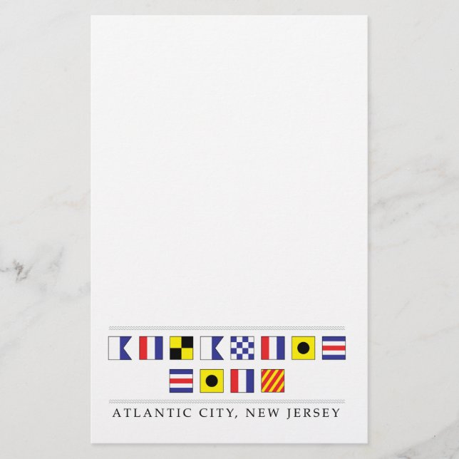 Grüße aus Atlantic City Briefpapier (Vorderseite)