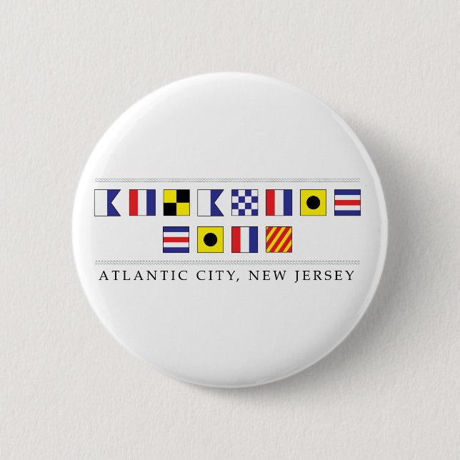 Grüße aus Atlantic City Button (Vorderseite)