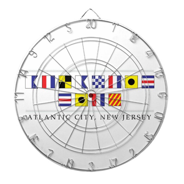 Grüße aus Atlantic City Dartscheibe (vorne)