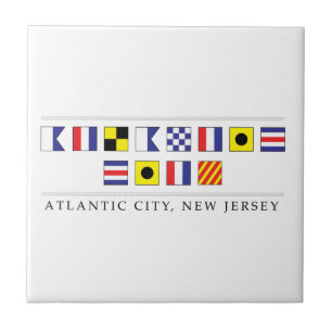 Grüße aus Atlantic City Fliese