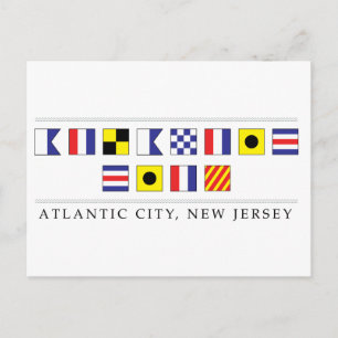 Grüße aus Atlantic City Postkarte