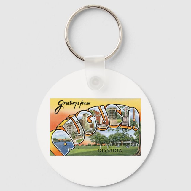 Grüße aus Augusta, Georgien Schlüsselanhänger (Vorderseite)