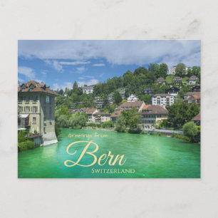 Grüße aus Bern Schweiz Reise-Postkarte Postkarte