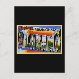 Grüße aus Birmingham Alabama Postkarte