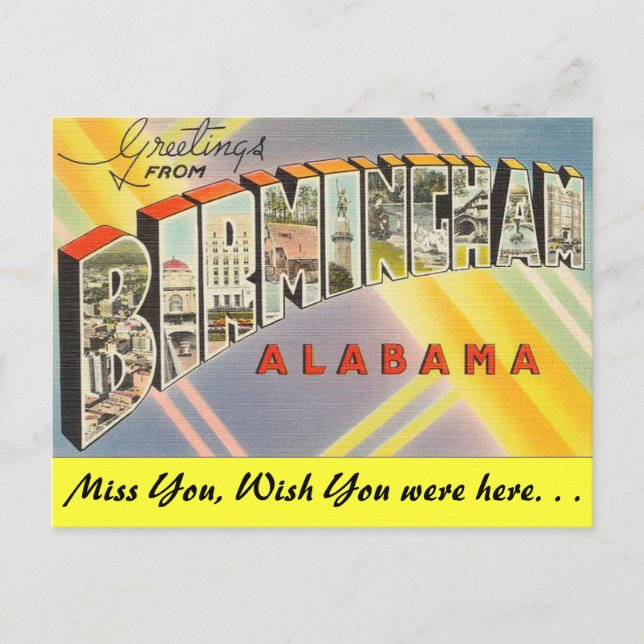 Grüße aus Birmingham Postkarte (Vorderseite)