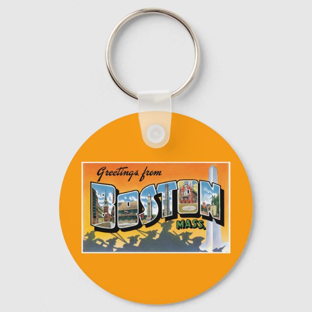 Grüße aus Boston! Schlüsselanhänger (Vorderseite)