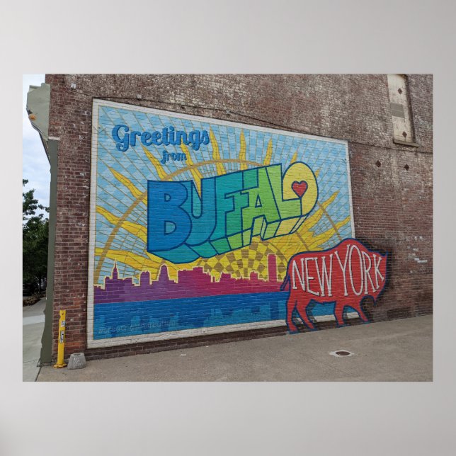 Grüße aus Buffalo, New York. Poster (Vorne)