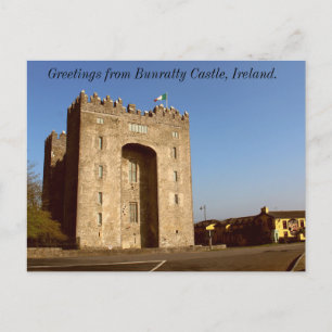 Grüße aus Bunratty Castle, Irland Postkarte