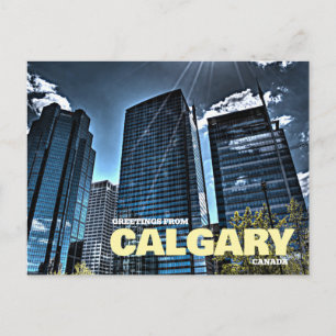 Grüße aus Calgary Kanada Postkarte
