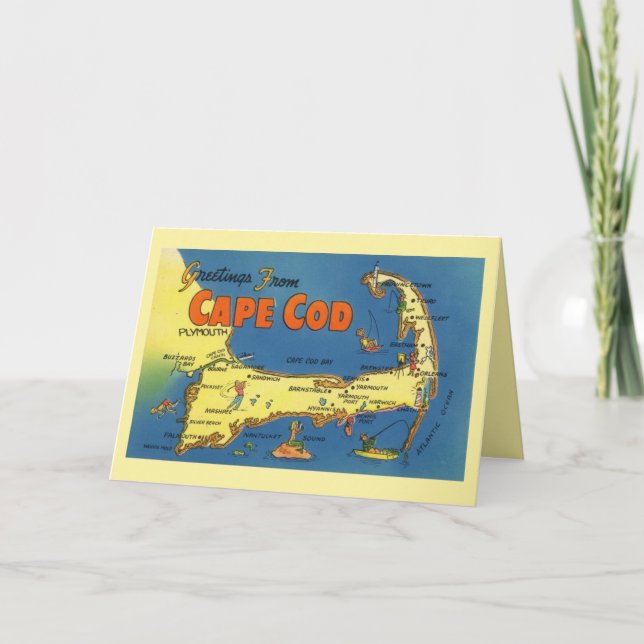 Grüße aus Cape Cod Map (Vorderseite)