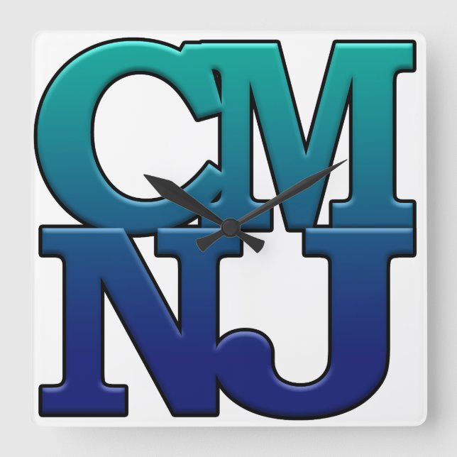 Grüße aus Cape May, New Jersey Quadratische Wanduhr (Vorderseite)