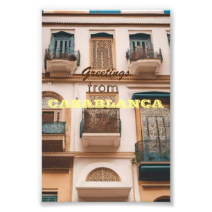 Grüße aus CASABLANCA Fotodruck