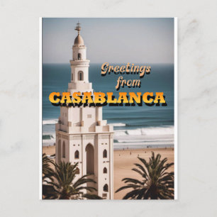 Grüße aus Casablanca Postkarte