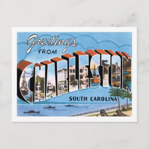 Grüße aus Charleston South Carolina US Stadt Postkarte