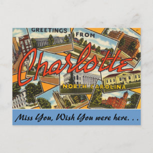 Grüße aus Charlotte Postkarte