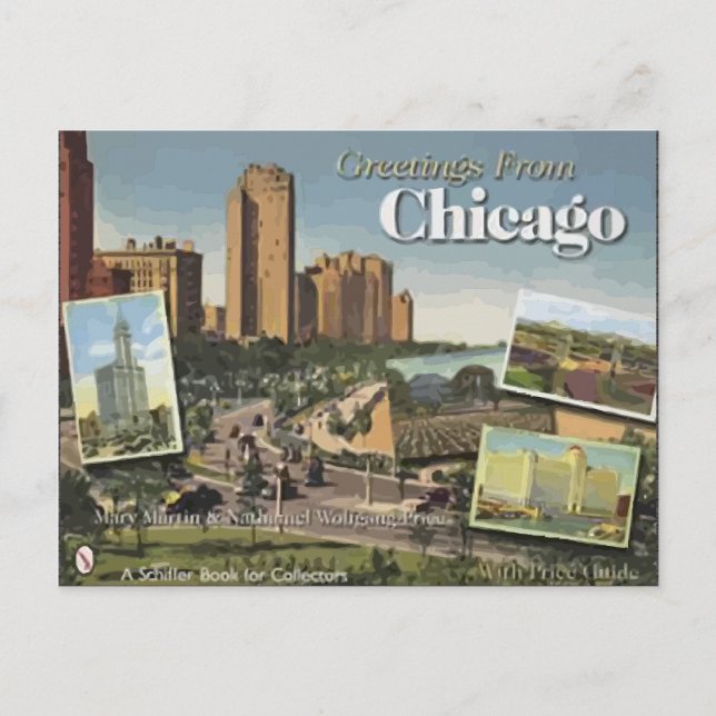 Grüße aus Chicago Postkarte (Vorderseite)