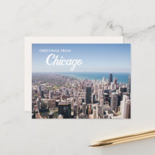 Grüße aus Chicago Postkarte