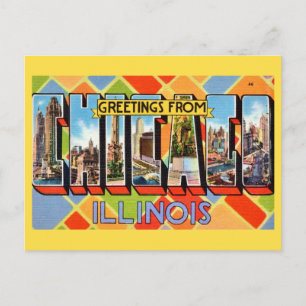 Grüße aus Chicago Postkarte