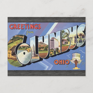 Grüße aus Columbus Ohio, Vintage Postkarte