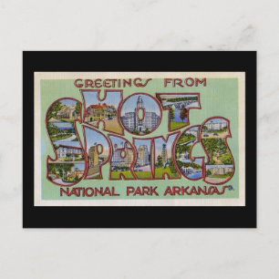 Grüße aus dem Hot Springs National Park Arkansas Postkarte