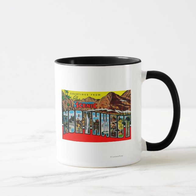Grüße aus dem Landschaftlichen Nordwesten Tasse (Rechts)