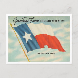 Grüße aus dem Langstern-Staat, Texas Travel Postkarte