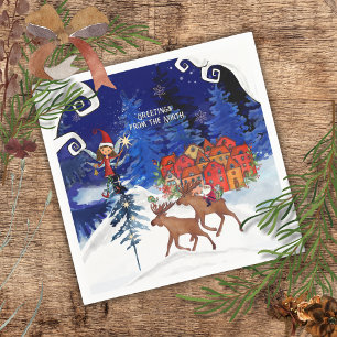 Grüße aus dem North Moose Village Serviette