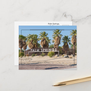 Grüße aus dem sonnigen Palm Springs, Kalifornien Postkarte