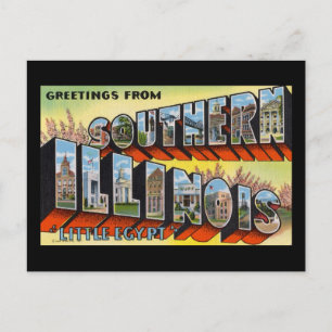 Grüße aus dem südlichen Illinois Little Egypt Postkarte