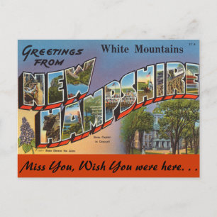 Grüße aus dem Weißen Gebirge Postkarte