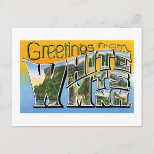 Grüße aus den Weißen Bergen, New Hampshire! Postkarte