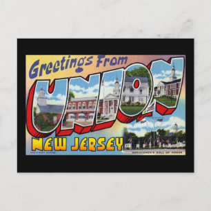 Grüße aus der Gewerkschaft New Jersey Postkarte