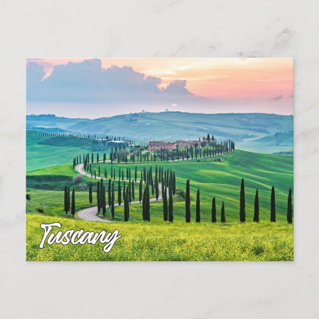 Grüße aus der Toskana, Italien Postkarte (Vorderseite)