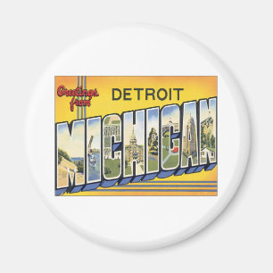 Grüße aus Detroit Michigan Magnet