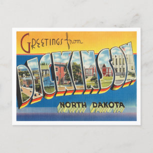 Grüße aus Dickinson, North Dakota Reise Postkarte