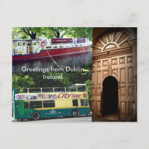 Grüße aus Dublin, Irland Postkarte