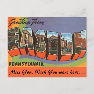 Grüße aus Easton Postkarte
