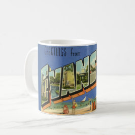 Grüße aus Evanston ILL.  Kaffeetasse