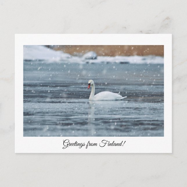 Grüße aus Finnland Postkarte (Vorderseite)